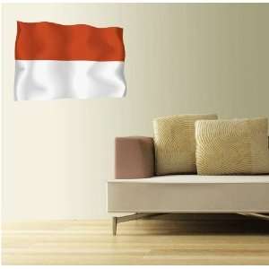  INDONESIA Flag Wall Decal Room Decor Sticker 25 x 18 