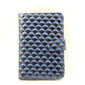 : Cuffu Luxious Design Wave Blue Leather Case for Samsung Galaxy Tab 