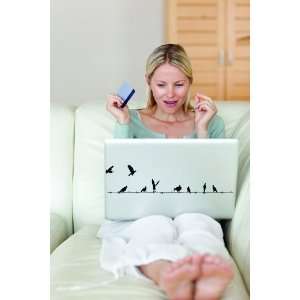    Removable Wall Decals Laptop Birds on a Wire: Home Improvement