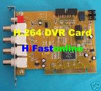 H264 60fps Video Surveillance System PC DVR Card TV out  