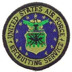  U.S. Air Force Recruiting Service Patch Blue & Green 3 
