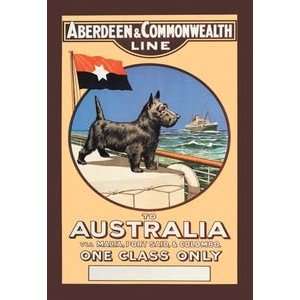  Aberdeen and Commonwealth Cruise Line to Australia   20x30 