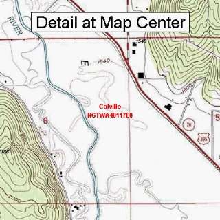 USGS Topographic Quadrangle Map   Colville, Washington (Folded 