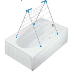   Clothes Dryer Overbath Airer Drying Rack, Pastel Blue: Home & Kitchen