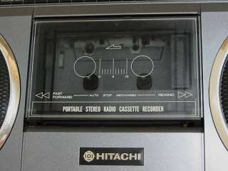 vintage HITACHI TRK 6830W 4 Band Boombox 110 V / 240 V Ghetto Blaster 