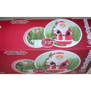  Westinghouse Solar Santa Christmas Lights 3 Pack: Home 