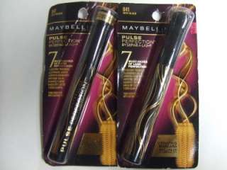 Lot 2 Maybelline Pulse Perfection Mascara Very Black 841  