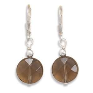   Faceted Smoky Quartz Lever Back Earrings West Coast Jewelry Jewelry