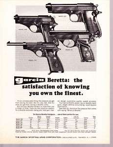 Garcia Beretta AD   Pistol Models 708, 951, 70T, 90  