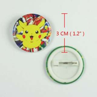   Wholesale 24pcs Pokemon Pikachu Pins Badges Buttons party favor Gifts