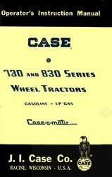 Case 730 830 740 840 741 841 Tractor Operators Manual  