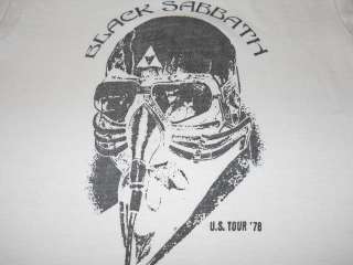 vtg BLACK SABBATH US TOUR 1978 78 70S SOFT t shirt YXL  