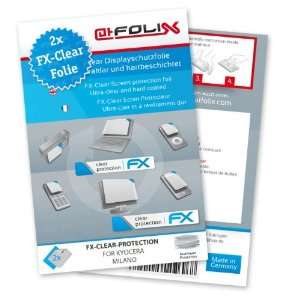  2 x atFoliX FX Clear Invisible screen protector for Kyocera 