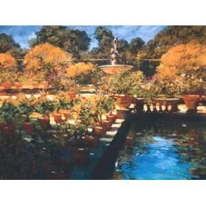 Philip Craig: 40W by 30H : Bobili Gardens   Florence CANVAS Edge #3 