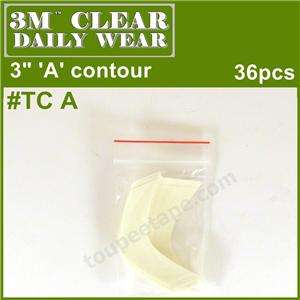 3M 1522 Daily Wear Clear Tape 3 A contour 36pcs #TCA toupee wig 