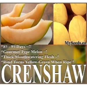  40 Crenshaw Cantaloupe Melon Seeds Cucumis melo var 