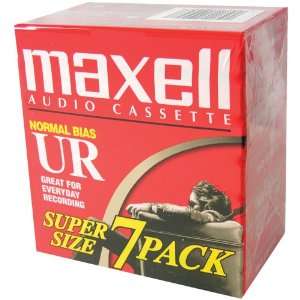  MAXELL 108575 NORMAL BIAS AUDIO TAPES (90 MIN, 7 PK 