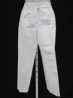 CELINE White Blazer Jacket Pants Slacks Suit Sz 38  
