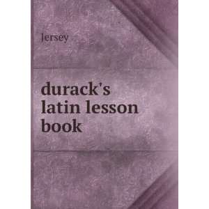  duracks latin lesson book: Jersey: Books