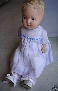 Vintage Composition Character Girl Doll 14 Tall LOOK  