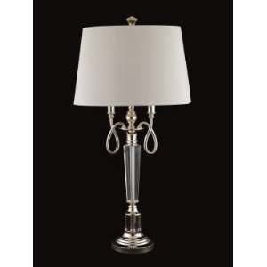  Dale Tiffany Crystal V Table Lamp in Chrome Finish: Home 