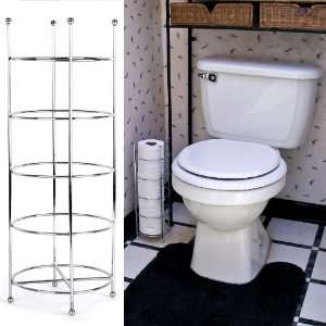 Trademark Home Chrome Toilet Paper Holder   3 Roll Capacity:  