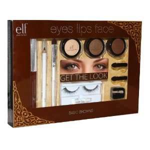   Basic Brown Make up Set eyes, Lips, Face (Hypoallergenic). Beauty