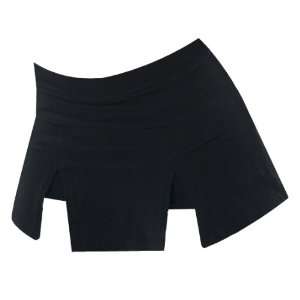   Line Cover Stitch Skirt W/ Brief BLACK AXL
