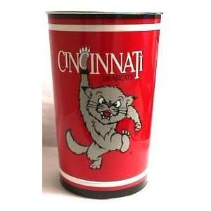 com Cincinnati Bearcats ( University Of ) NCAA 15 Inches Metal Trash 