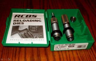 RCBS FL 2 PC DIES DIE SET 7mm REM MAG+SHELL HOLDER NEW! 076683136015 