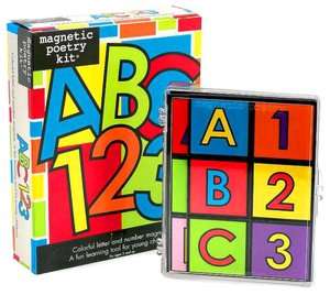  Kids ABC 123 Magnetic Poetry Kit by Magnetic Poetry 