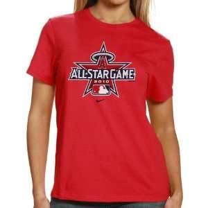   Ladies Red 2010 MLB All Star Game Unveiling T shirt