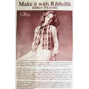  Ribbon Weaving Make It with Ribbon Vest