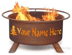 PERSONALIZE YOUR WOOD BURNING FIRE PIT WITH YOUR NAME  