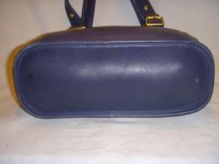 COACH 9086 NAVY BLUE LEATHER LEGACY HIPPIE BUCKET TOTE PURSE 