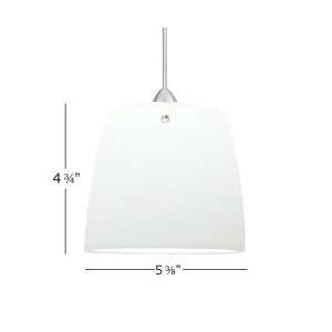   White / Chrome Quick Connect Shade Monopoint Canopy: Home Improvement