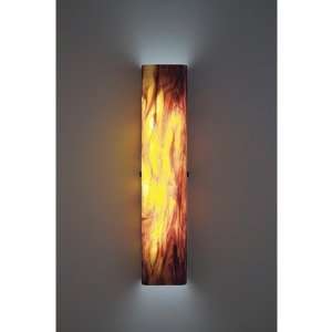  Channel Slender Glass Wall Sconce Glass: Toffee: Home 