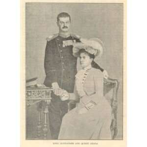  1903 Servia King Alexander Queen Draga: Everything Else