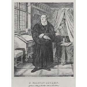   , Doctor Martin Luther in his work room, standing) B