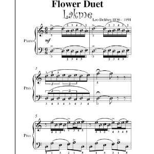   Flower Duet From Lakme Delibes Easy Piano Sheet Music: Delibes: Books