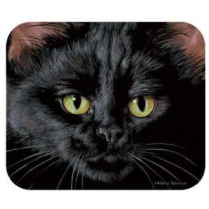  Black Cat Face Mousepad