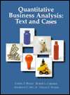 Quantitative Business Analysis Text and Cases, (0256147132), Samuel E 