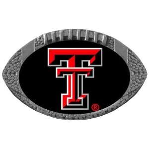   Texas Tech Red Raiders NCAA Football One Inch Pewter Lapel Pin: Sports