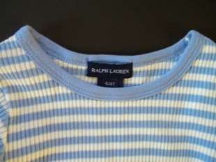 New Ralph Lauren 2 Girls Blue Toddler Polo Shirts Size 4T  