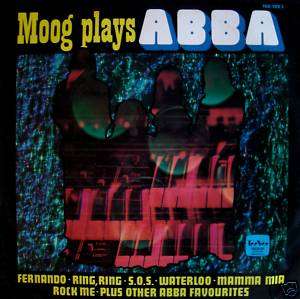 MOOG PLAYS ABBA LP TEE VEE ORIG. OZ PRESS FUNKY MOOG EX  