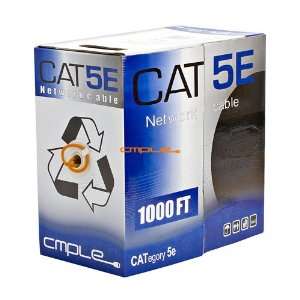  CAT5E Bulk Ethernet LAN Network Cable 1000 feet Orange 