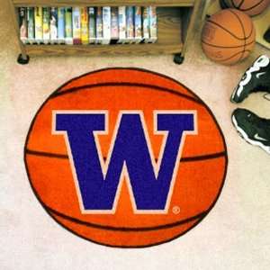  NCAA Washington Huskies Orange Round Basketball Mat 