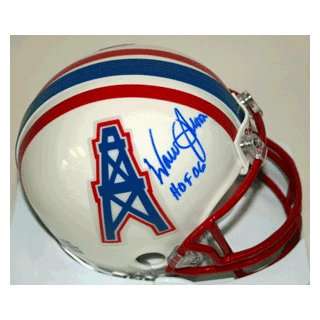  Signed Warren Moon Mini Helmet   HOF 06