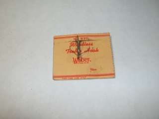 VINTAGE WEBER SIZE 6 WEEDLESS TREBLE HOOK ON CARD!!!  