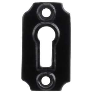   Cast Iron Keyhole Cover With Black Powder Coating.: Home Improvement